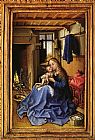 Virgin Canvas Paintings - Virgin and Child in an Interior